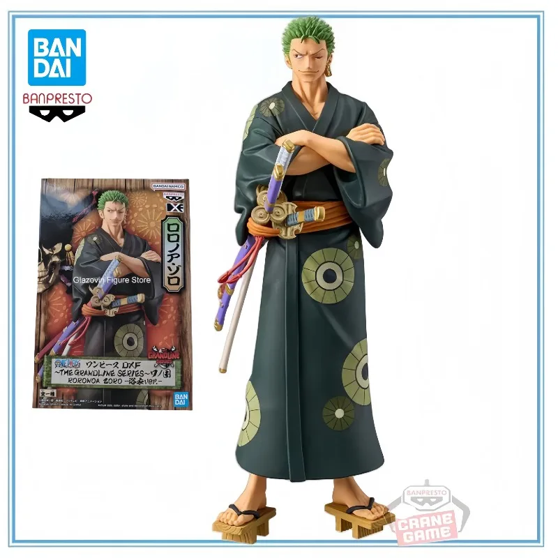 

BANDAI in Stock Genuine Banpresto One Piece DXF Wanno Country 17cm Roronoa Zoro Anime Action Figures Model Collectio Toy