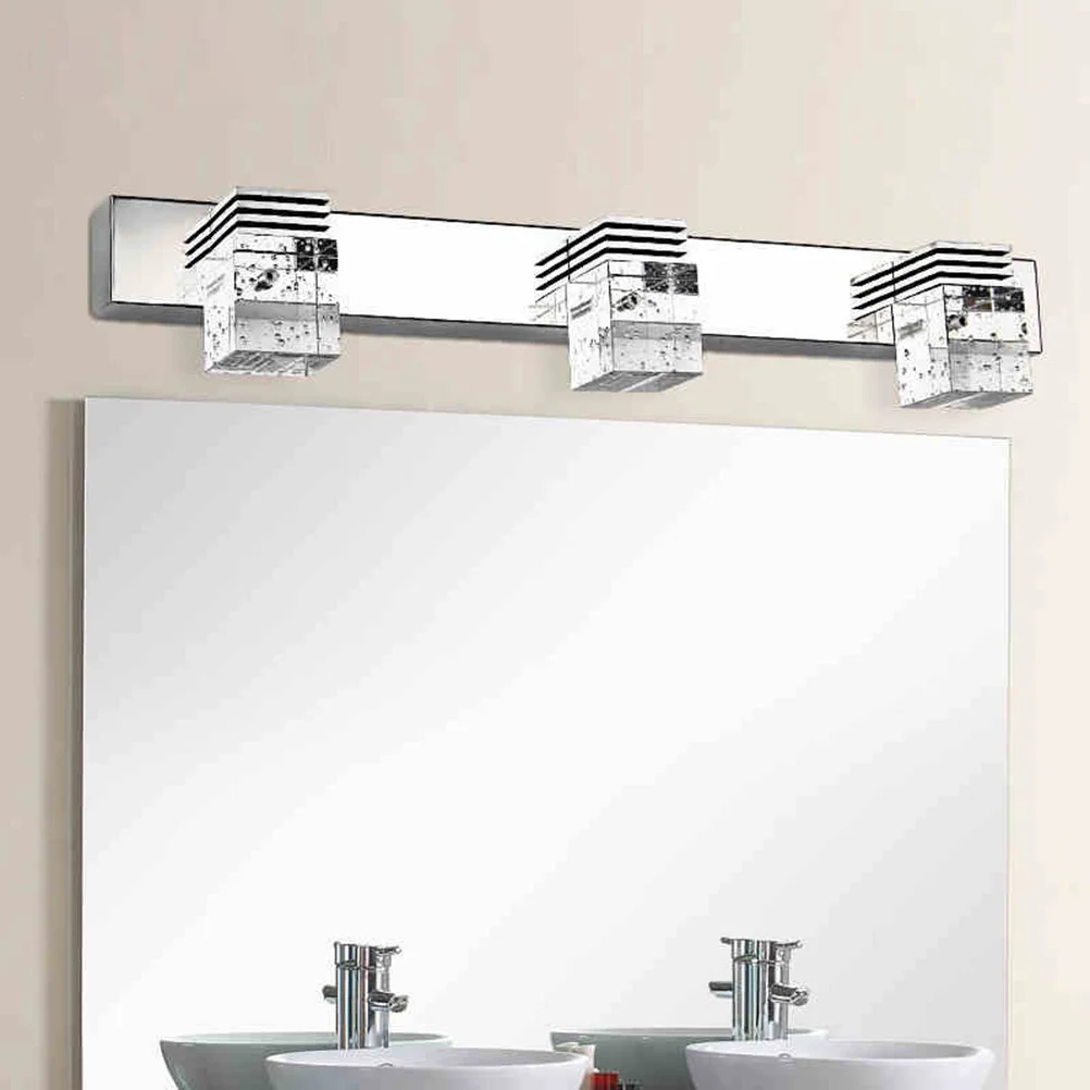 1등 LED 거울 조명 바 욕실 크리스탈 방수 벽등 순백색 부드러운 깜빡임 절약형