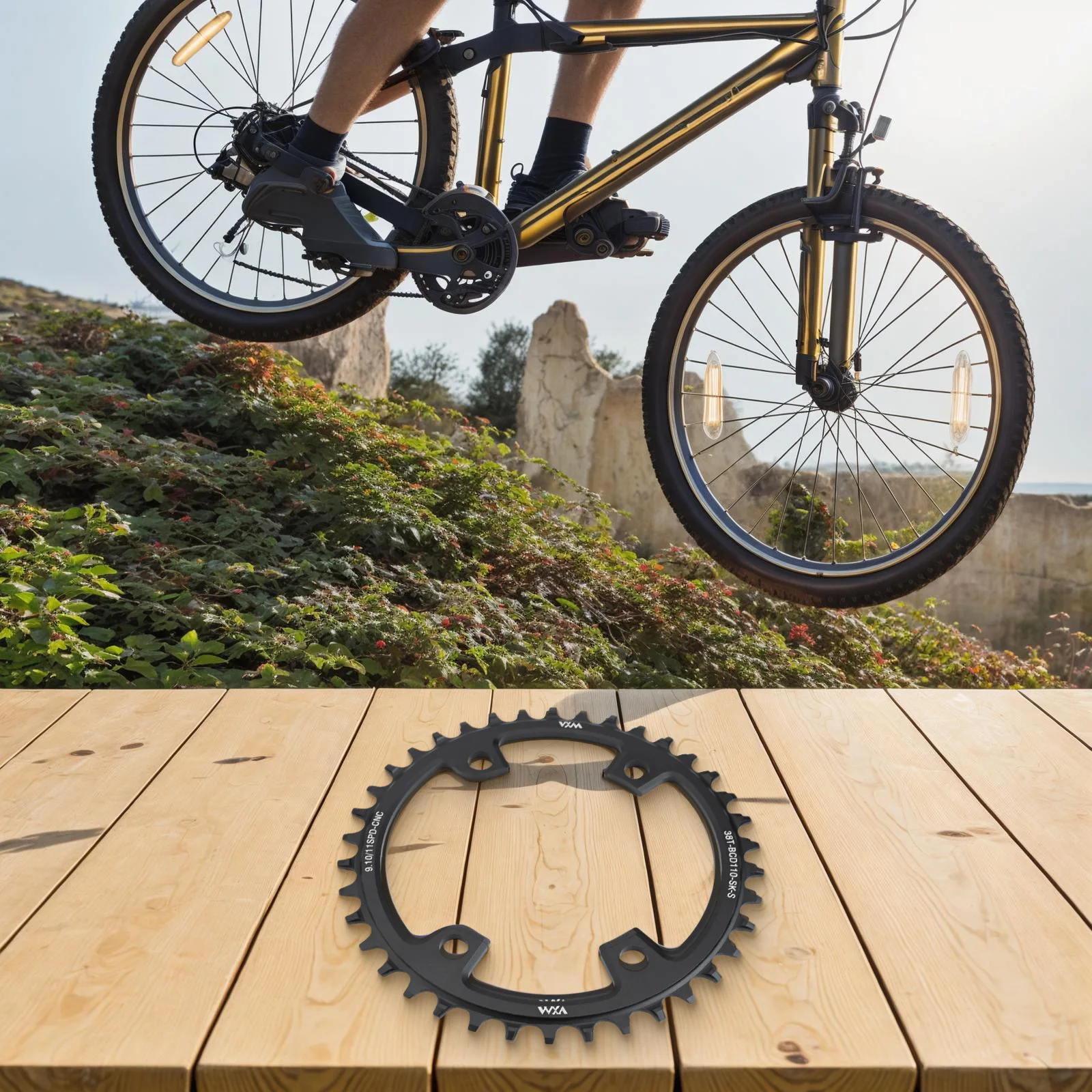 Narrow Wide Tooth Chainring for Road Bikes Compatible with 110BCD and Supports Multiple Speeds Select from Various Teeth Options