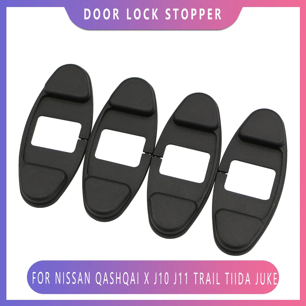 Door Lock Stopper Limiting Cover Abs Sticker Fit for Nissan Qashqai X J10 J11 Trail Tiida Juke Auto Arm Buckle Car Styling