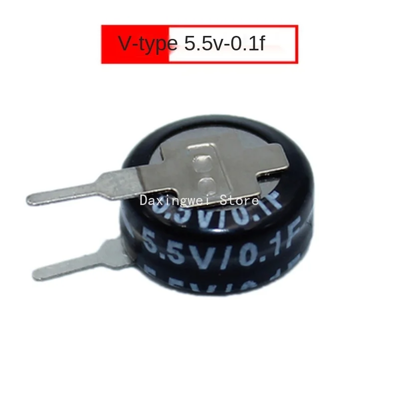 2PCS/Lot Super Capacitor 5.5V 0.1F 0.22F 0.33F 0.47F 0.68F 1F 1.5F 4.0F Button Type Farrah Supercapacitor VHC Type