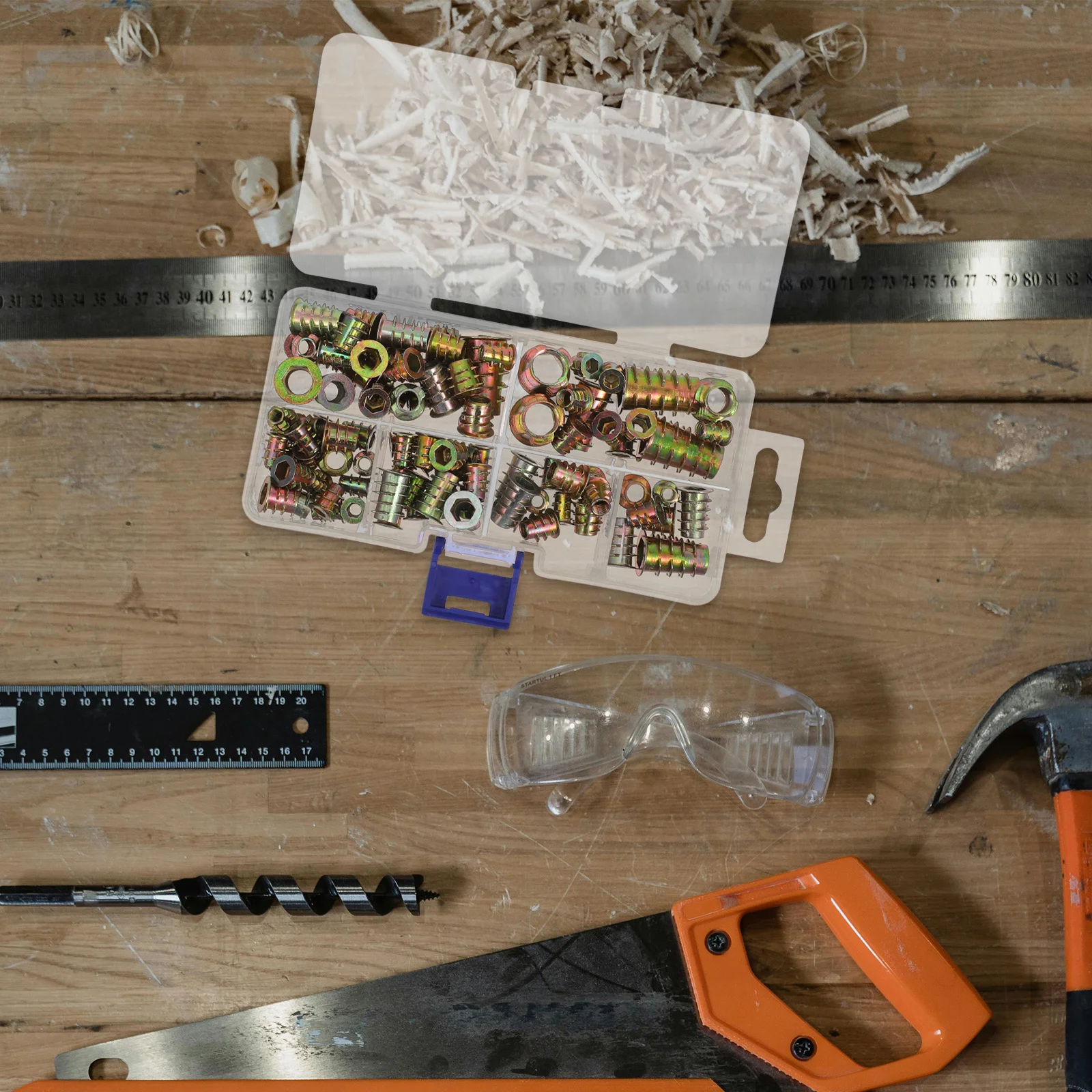 

100pcs Threaded Nut Insert For Wood Furniture Zinc Alloy Hex Internal Screw Fastener Replacement Barrel Bolt Connector Fixture