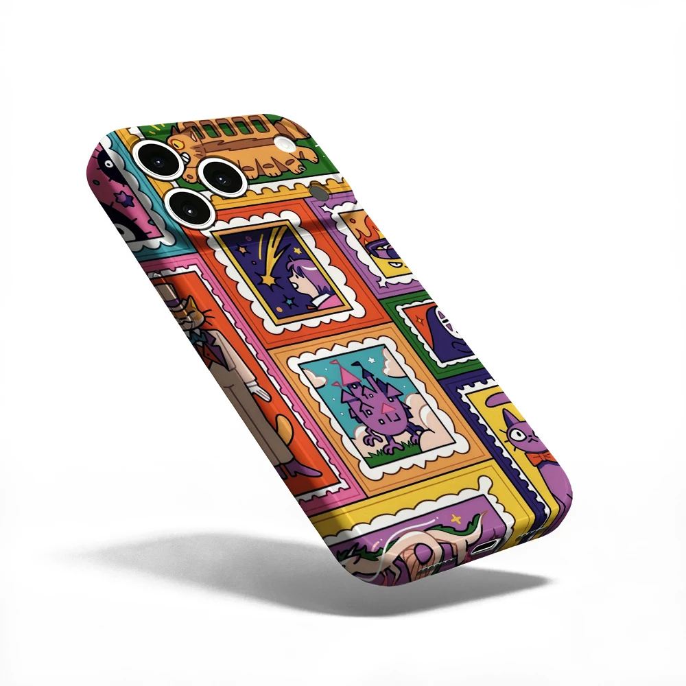 Ghibli Stamp Collection Phone Case For iPhone 17 16 15 14 13 12 11 Pro Max Air 16e 7 8 Plus XS Max X XR Hard PC Bumper Cover