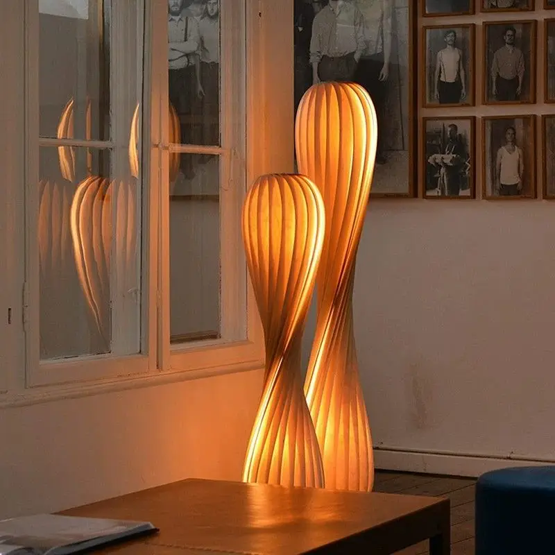 Floor lamp Chinese fabric living room bedroom bedside lamp high-end versatile floor lamp