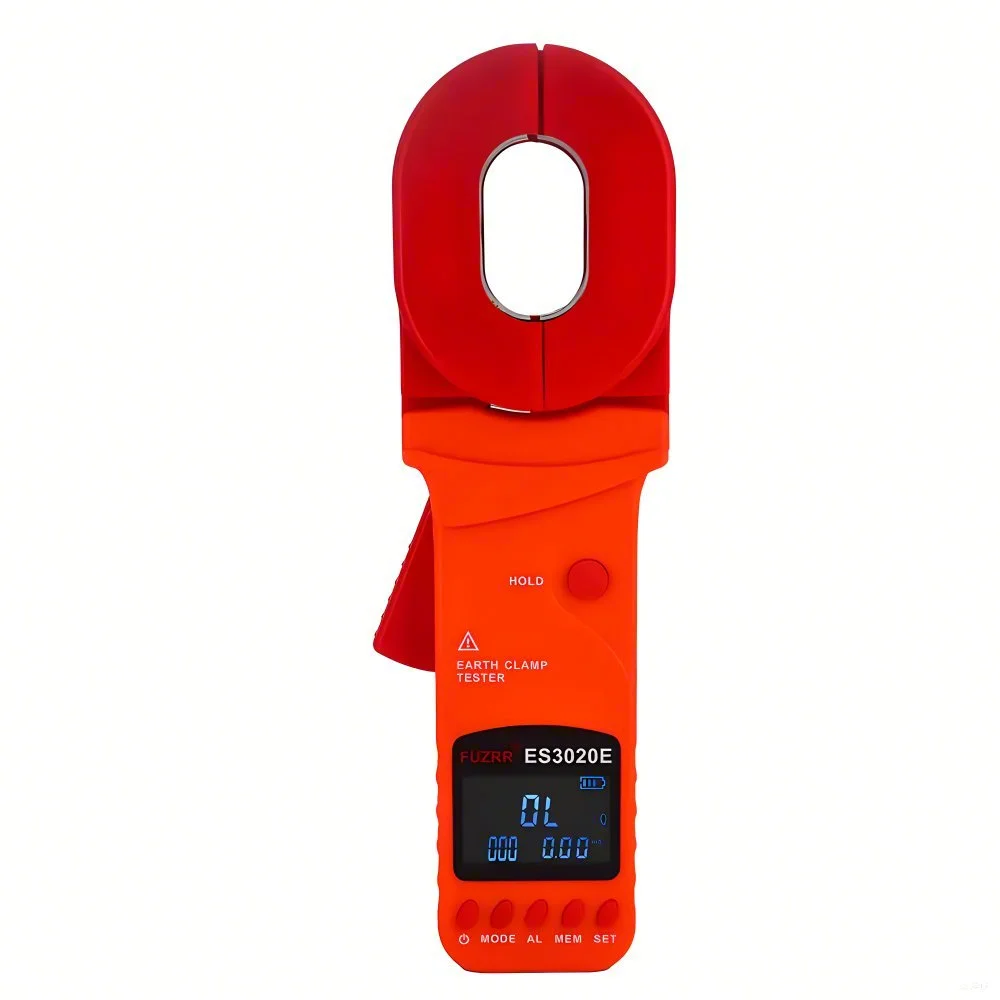 ES3020 ES3020B ES3020E Grounding Resistance Clamp Meter 500Ω/1200Ω/1500Ω AC Voltage Leakage Current Tester USB Technology