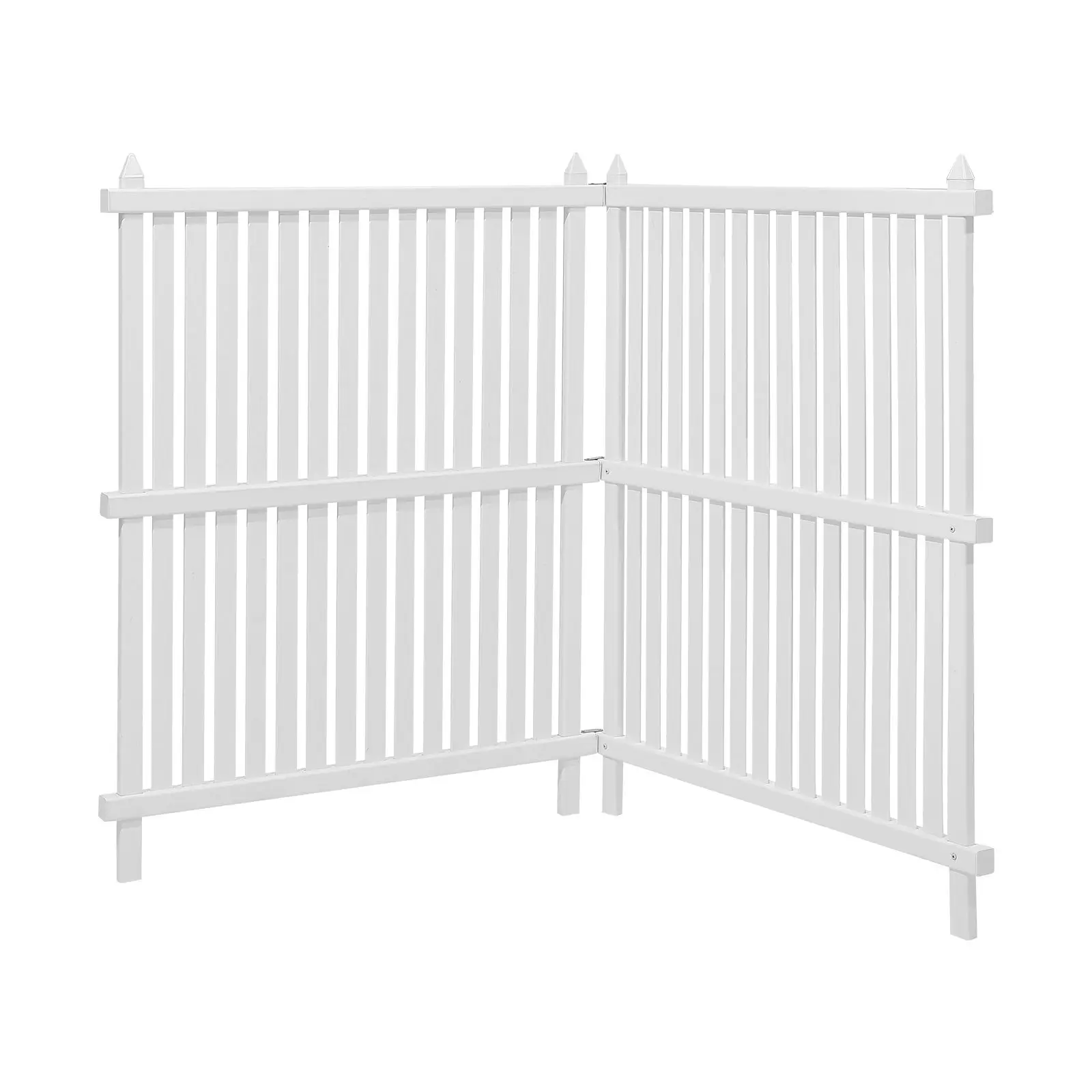 2 Panels Outdoor Privacy Screen, 36 x 45 in Air Conditioner Fence with 19.7 in Ground Stakes, Pool Equipment Enclosure, Strip Vi