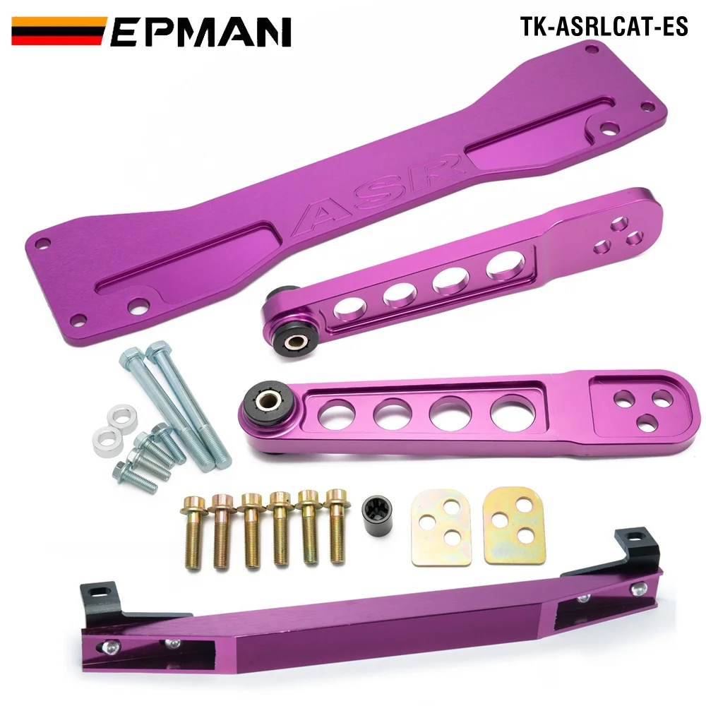 EPMAN For Honda Element 02-06 Acura RSX DC5 REAR SUBFRAME BRACE+TIE BAR+Rear Lower Control Arm EP-ASRLCAT-ES