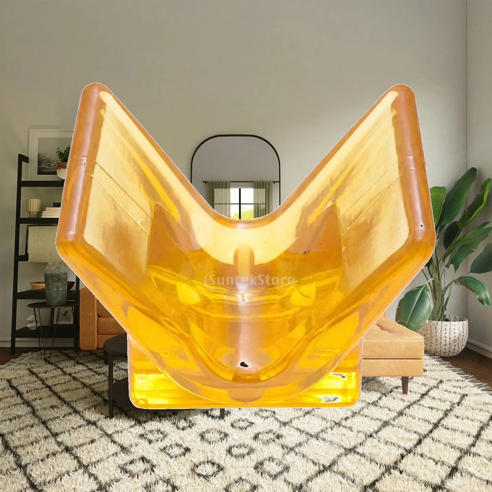 PVC V-Shaped Bow Support Block Supportive V-Shape Bow Stop Block Low-Maintenance Easy to Install