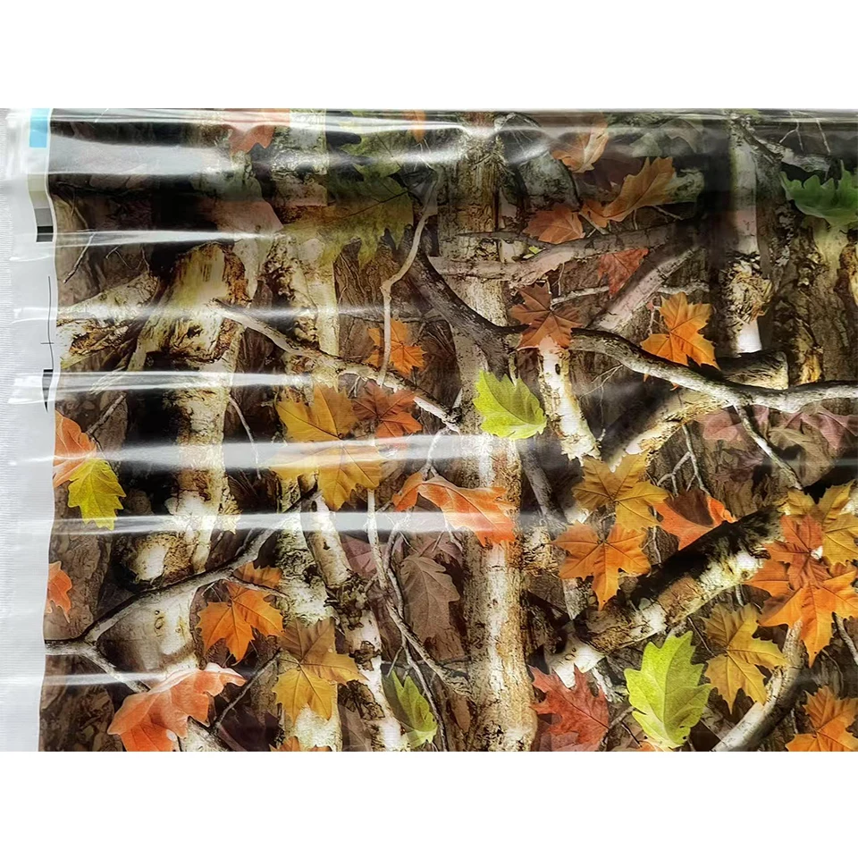 Autumn Maple Leaf Hydro Dip Film 0.5M Wide - DIY Water Transfer Decal, Soluble Film for Car Interior/Craft Projects 182