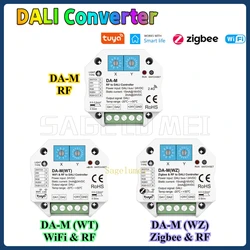 Tuya APP Control DIM RGB CCT RGBW DA-M RF DA-M(WT) WiFi DA-M(WZ) Zigbee To DALI Converter Dimmer Controller Smart Life