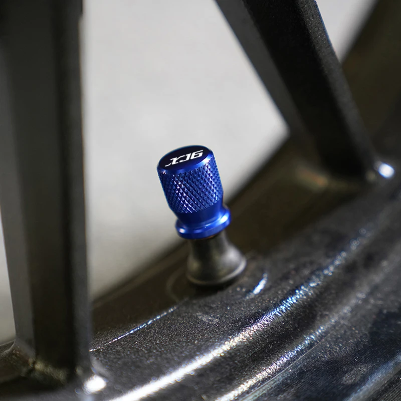 Motorcycle CNC Accessories Kickstand Foot Side Stand Enlarger Pad Tire Valve Cap For Yamaha XJ6 XJ6F XJ6N DIVERSION 2009-2015