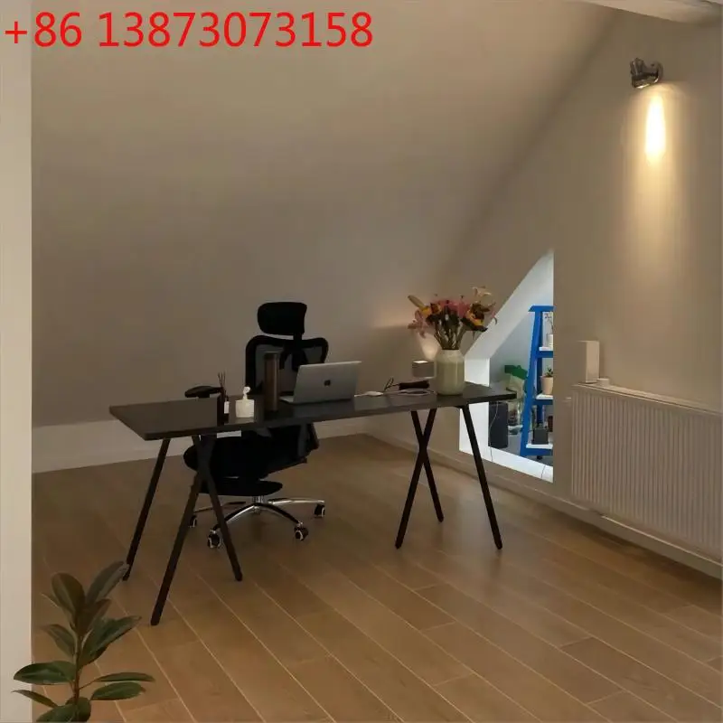 Simple black solid wood computer desk living room rectangular design home office work student writing calligraphy table