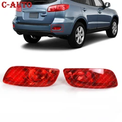 Car Red Tail Light Turn Signal lamp Rear Bumper Reflector fog light with bulbs For Hyundai Santa Fe (CM) 2007-2009 Pre-facelift