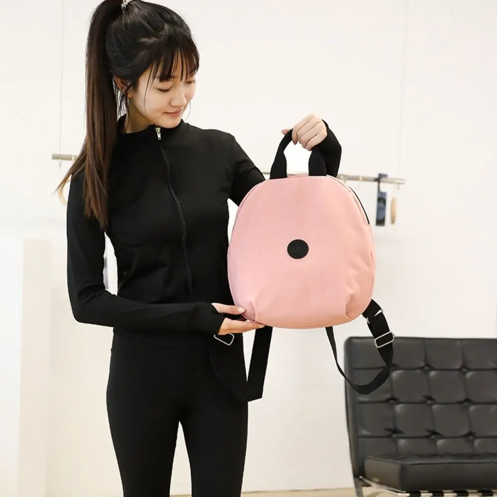 

Korean Style Swimming Nylon Backpack Large Capacity Nylon Round Shape Shoulder Bag Solid Color Niche Design Fitness Bag