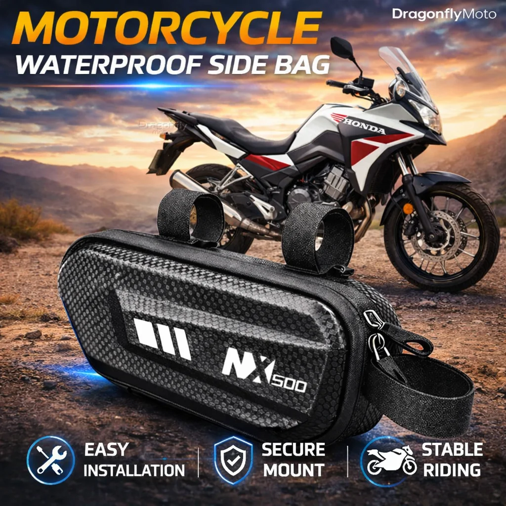 

Большая вместительная боковая сумка для мотоцикла Honda NX500 NX 500 2023 2024 2025 NX400 CB500X CB 500X, водонепроницаемая, многофункциональная, для хранения