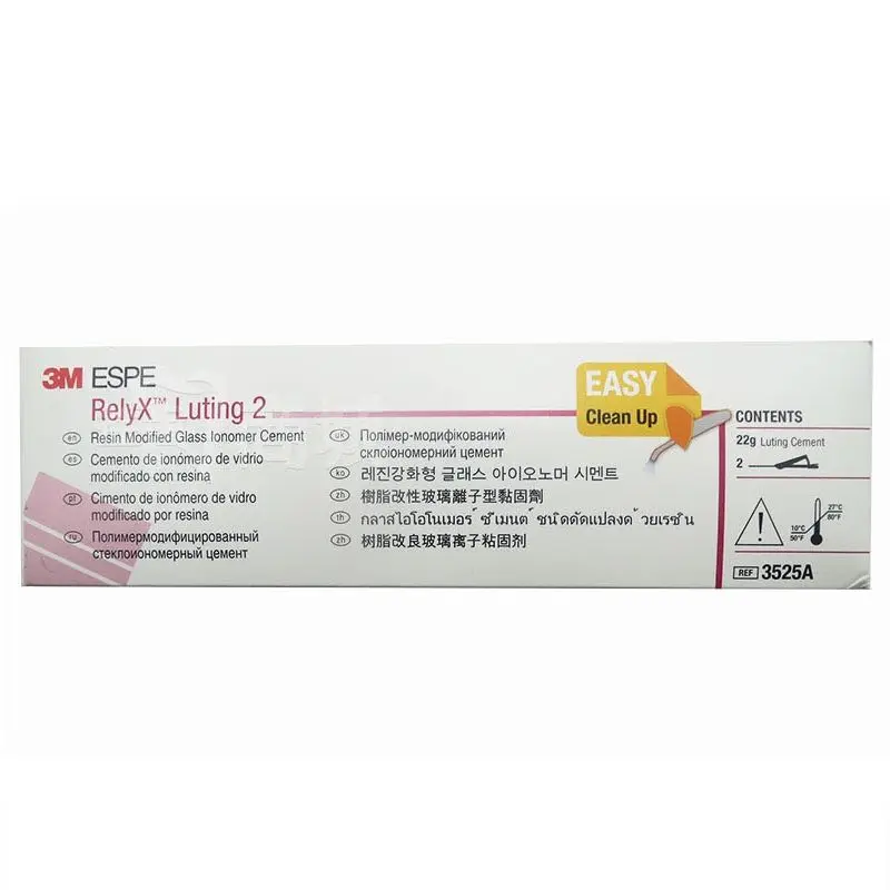 Dental 3M RelyX Luting 2 Resin Modified Glass Ionomer Cement 3525A 11g*2 3M Dental Light Cure Filling Restorative Material