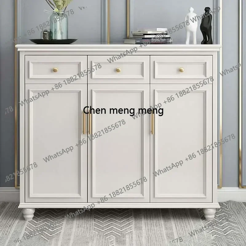AB03Large Vertical Wood Shoe Cabinet esign Beutiful Storage Organizer Shoe Rack Space Saving Wooden Range Chaussure Home Furnitu