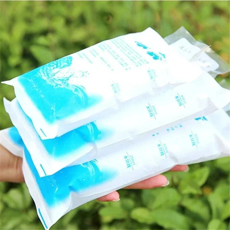 1PCS Reusable Ice Bag Water Injection Icing Cooler Bag Pain Cold Compress Drinks Refrigerate Food Keep Fresh Gel Dry Ice Pack