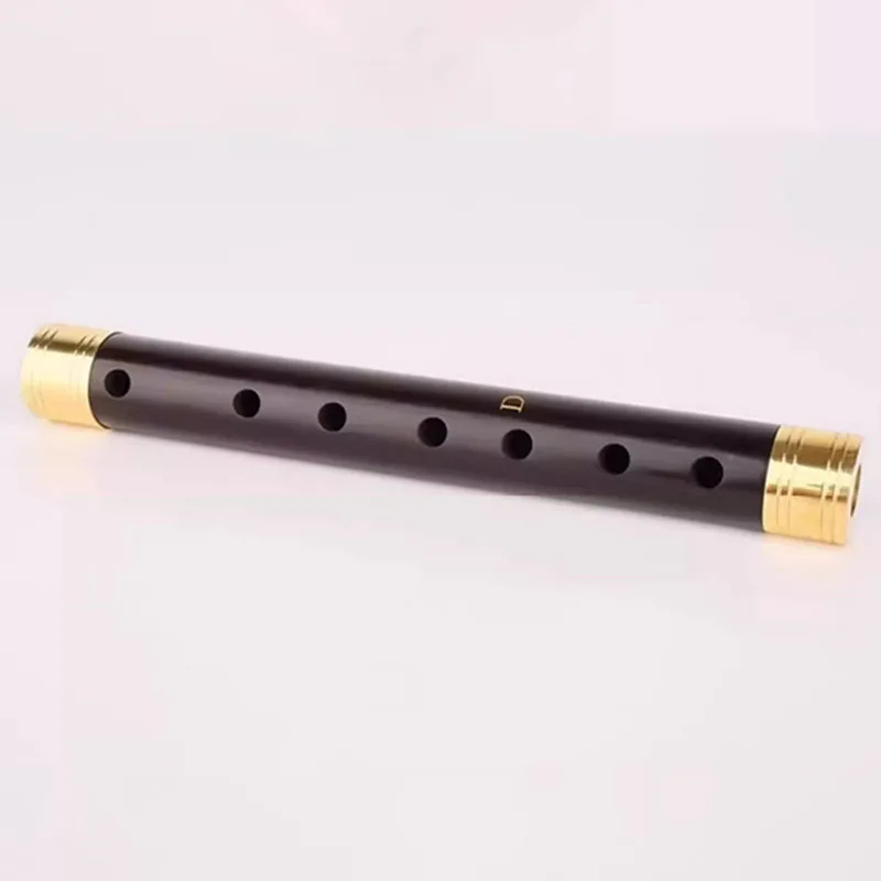 Ebony Guanzi A/D/B-flat Key Beginner Adult Performance Recorder Traditional Ethnic Music Short Flute Chinese Woodwind Instrument