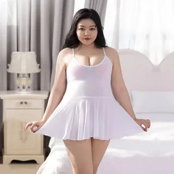 Robe crayon longue pour femmes, mini robe, lisse, transparente, brillante, bretelles sexy, vêtements pour femmes, noir, blanc, grande taille, XXXL