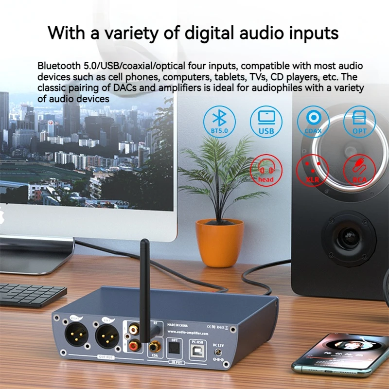 Décodeur Bluetooth U6 pour téléphone portable, hifi, hifi, ophile 9038, DSD, audio numérique, nicaroptique, sortie équilibrée, radiateur, écouteurs, amplifi SUCA