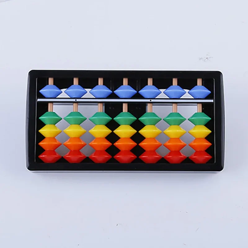 7 Digits Colorful Abacus Arithmetic Soroban Maths Calculating Tools Educational Toy 12x6cm