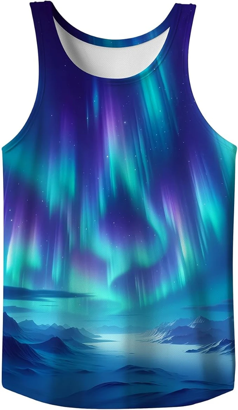 New Fashion Graphic Tank Tops Men Sleeveless Beach Vest Summer Casual Street 3D Printed Trendy Tee Shirt Sport Gym Fitness Tops