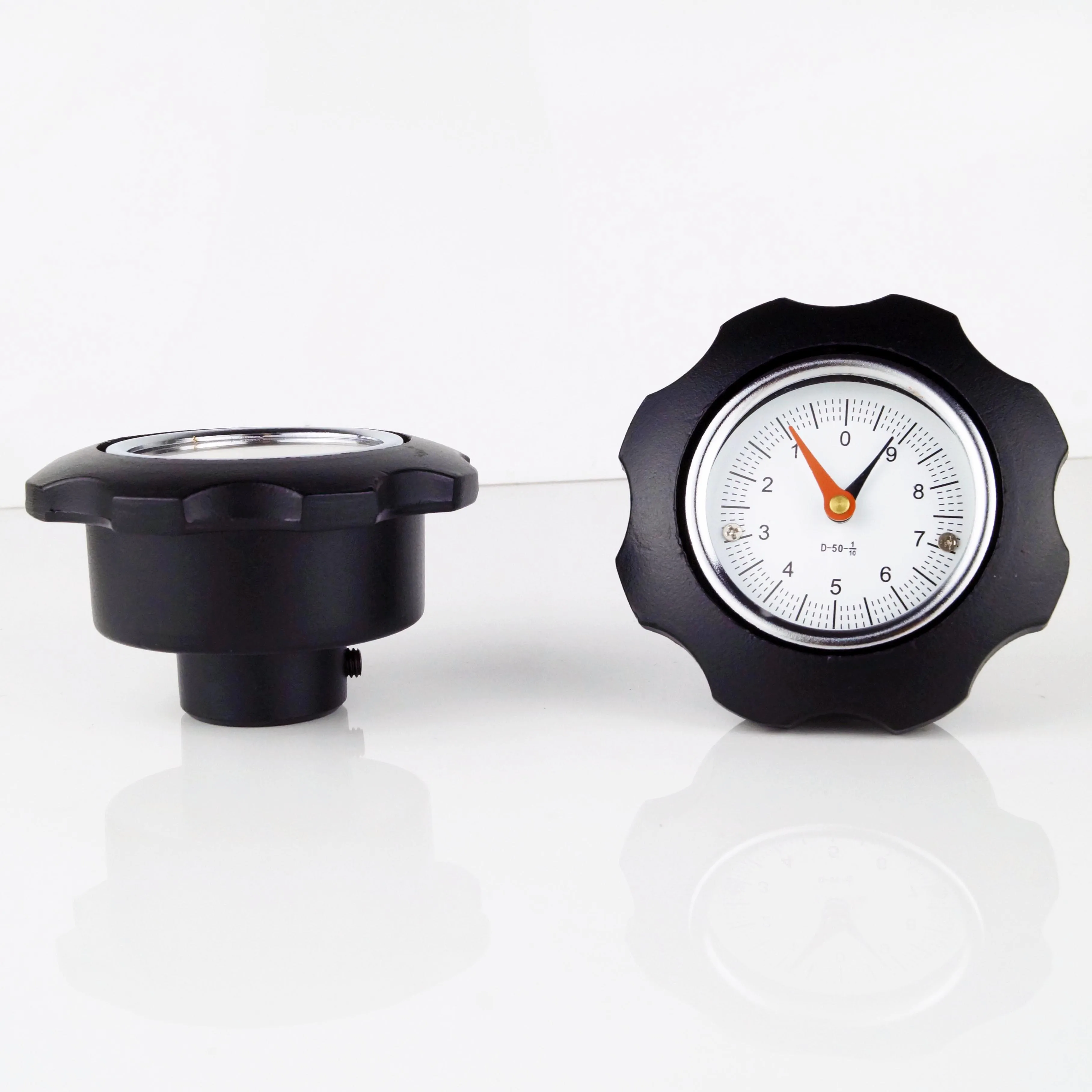 10/12mm bore Aluminum Gravity handwheel with indicator position drive counter