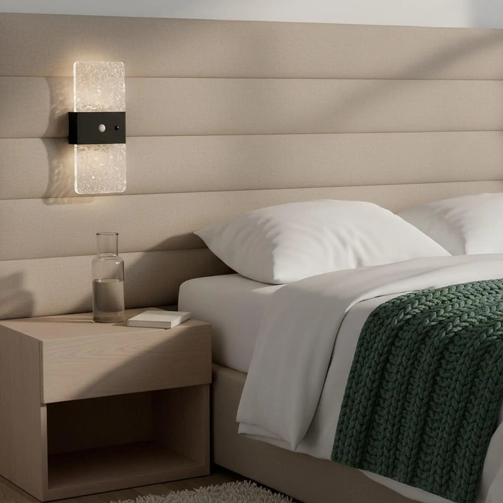 Modern Swivel Wall Sconce Lamp LED Battery Operated Decor Light for Home Bedroom Living Room Hallway Reading Nook
