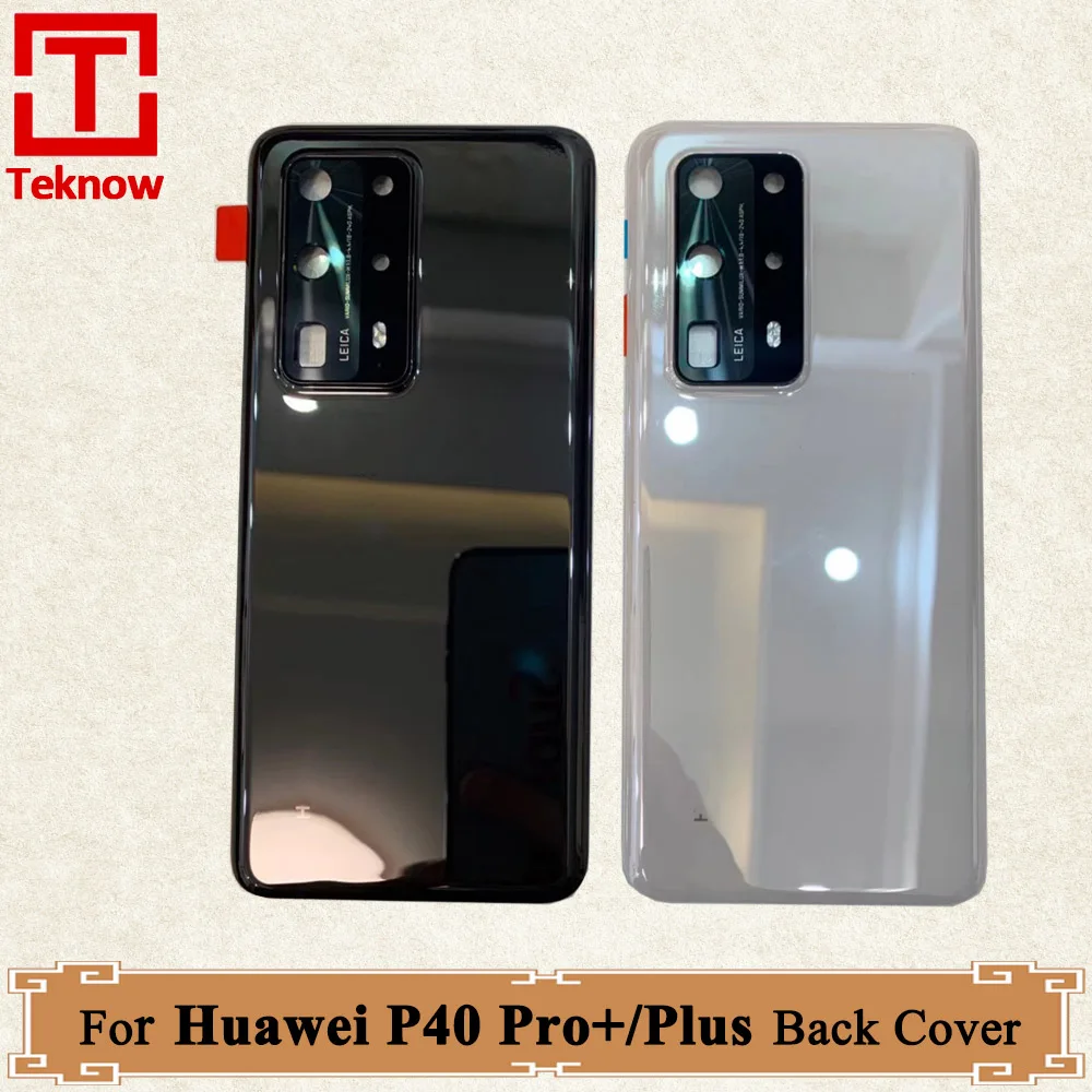 Original Back Glass Cover For Huawei P40 Pro+ Back Battery Cover Rear Door Housing Case For Huawei P40 Pro Plus Replacement