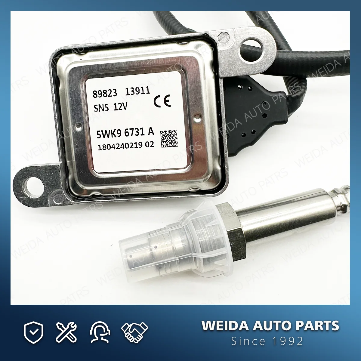 8982313911 5WK96731A  New Nitrogen Oxide Sensor Nox Sensor For 12V for ISUZU NPR NPR-HD NQR NRR Reach 4JJ1 3.0L 4HK1 5.2