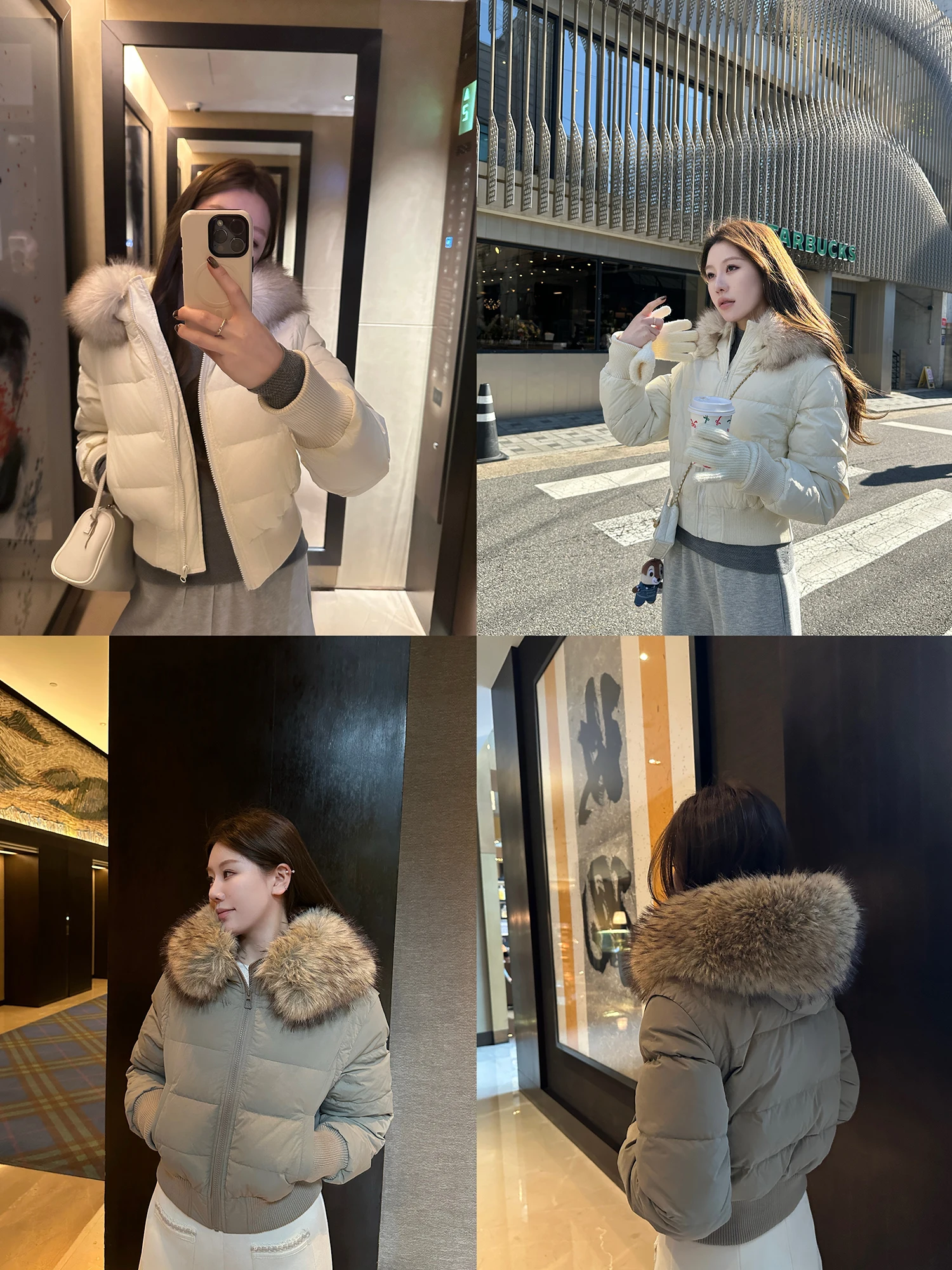 

Baby Early 20 Colors! Large Fur Collar 90 White Du down Jaet Women's Winter Warm ort Coat Casual Loose Fit