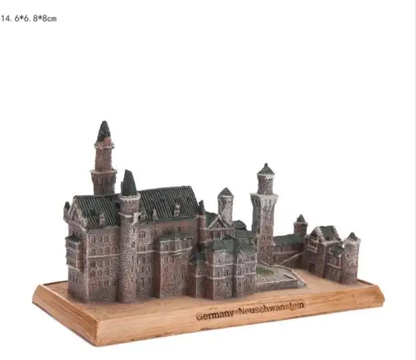 Neuschwanstein Castle, Germany Resin Crafts World Famous Landmark Model Tourism Souvenir Gifts Collection Home Decortion