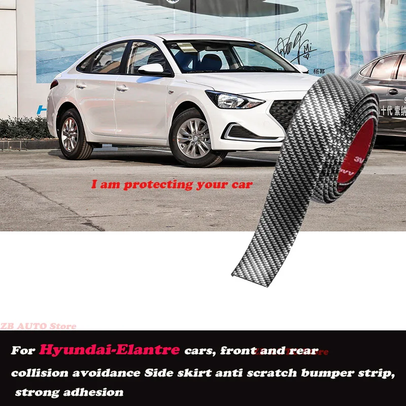 

Strong adhesive bumper strip, front and rear lip side skirts, collision and scratch resistant, suitable For Hyundai Elantre