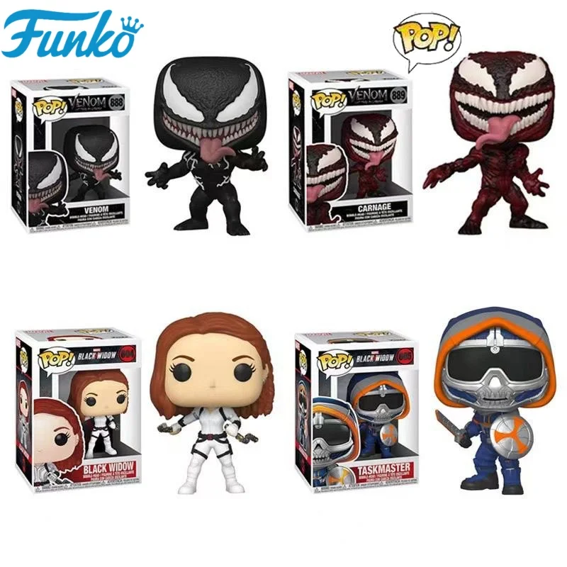 Funko Pop อะนิเมะรูปอุปกรณ์ต่อพ่วงตุ๊กตาของขวัญ Venom 2 อุปกรณ์ต่อพ่วง Venom 888pop889pop Action Figure Pvc รูปปั้นของเล่น