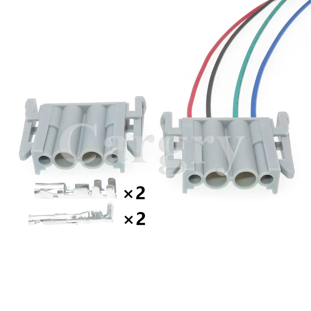 

1 Set 4P Auto Electrical Connector AC Assembly Wire Plastic Plug With Pins