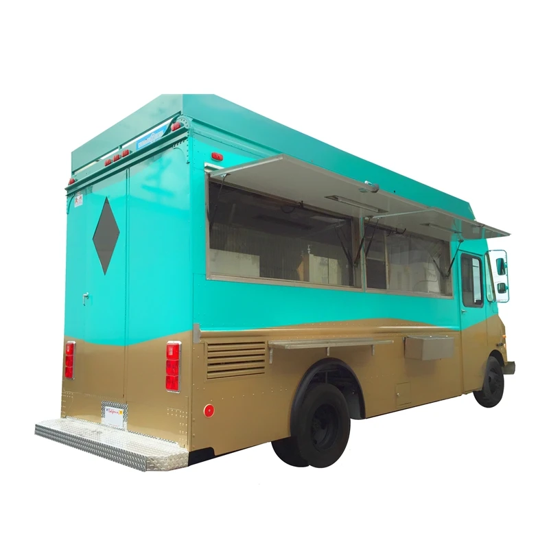 Vintage Electric Car Snack Coffee Food Truck Mobile Kitchen Bubble Tea Ice Cream Vending Machine Catering Trailer Food Cart