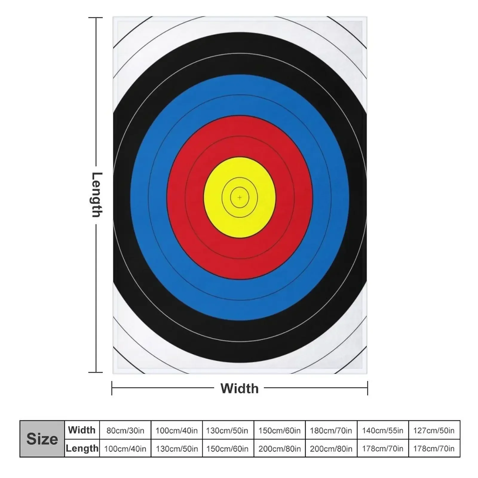Archery Target Target Face Throw Blanket manga for winter Plaid on the sofa funny gift Travel valentine gift ideas Blankets