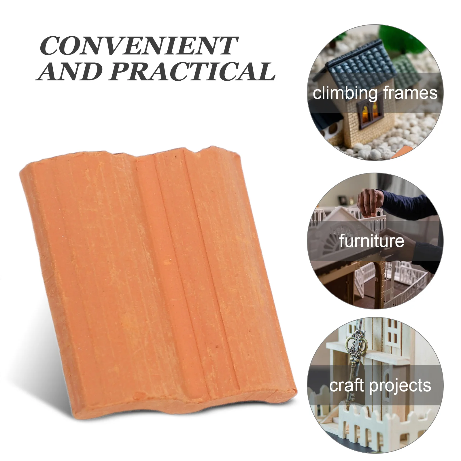 60 قطعة من بلاط السقف المصغر ديكورات معمارية واقعية لطاولة الرمل ذات المناظر الطبيعية الصغيرة وسقف المنزل الصغير