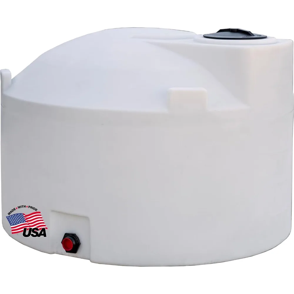 

Polyethylene Vertical Reservoir Water Tank, 550 Gallon, Made in The USA, Poly Tank for Water and Non-Flammable Liquids