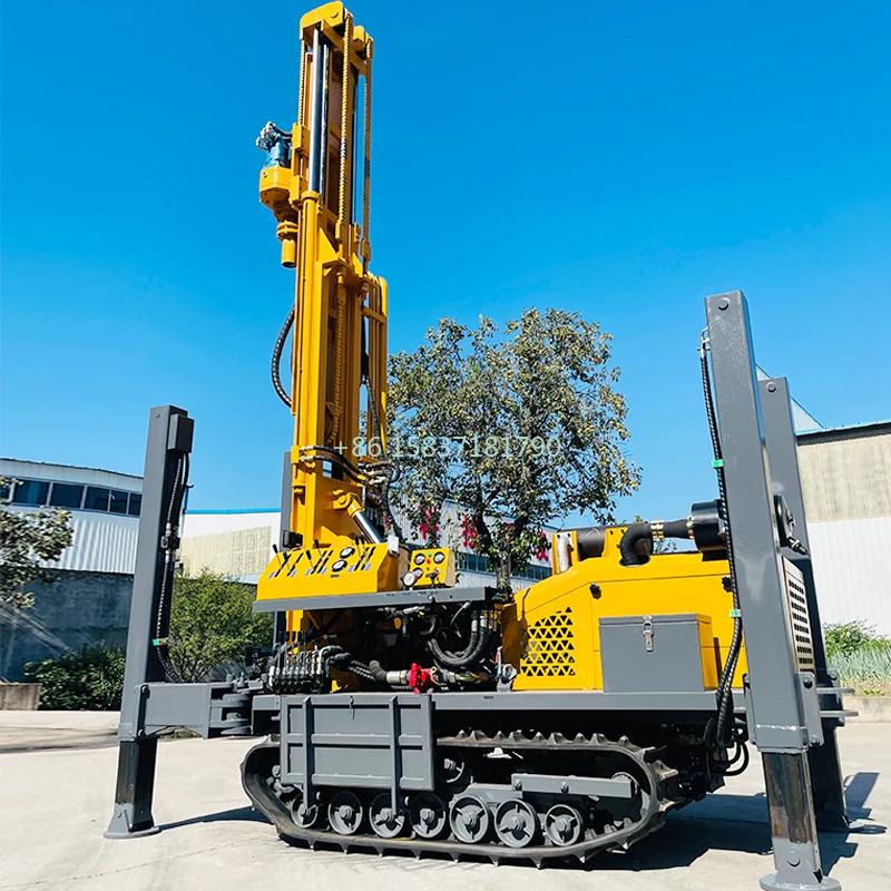 China Manufacturer Pneumatic Drilling Rig Machine Mutifunctional 180 Meter 100m Drill Rig Machine for Water Wells Drill Rig