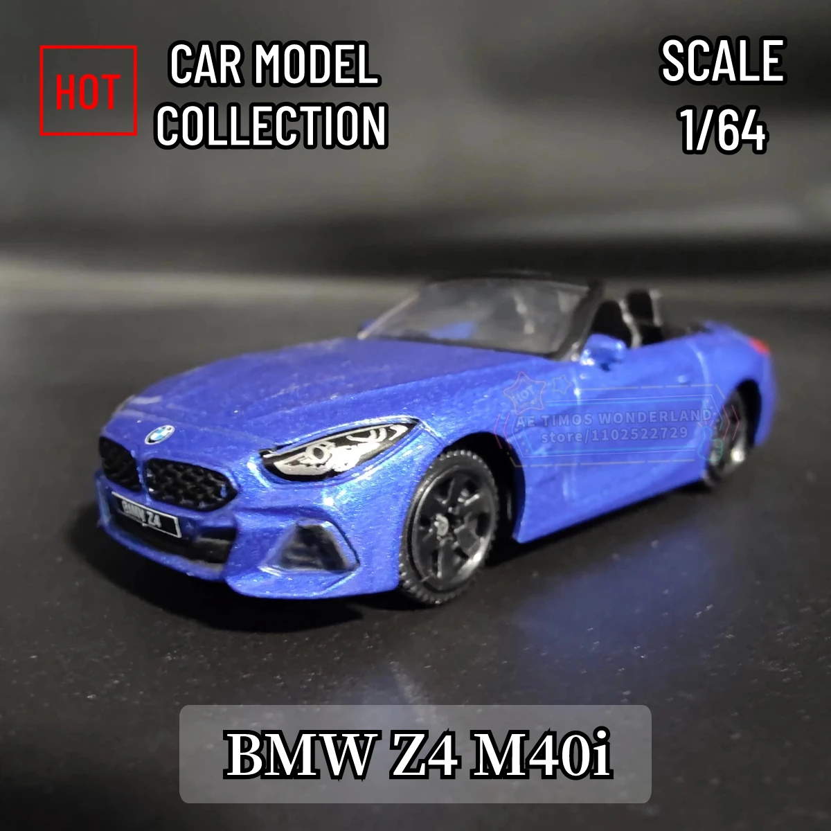 子供のための金属製のミニ車のモデル,bmw z4 m40i,ミニチュアアート,装飾,日曜大工,男の子とクリスマスの装飾,おもちゃの贈り物,1/64スケール