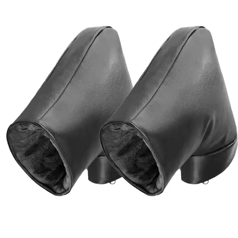 Handlebar Gloves 1 Pair Thickened Snowmobile Hand Muffs Windproof ATV Handlebar Warmers Thermal Riding Gloves Handle Grip Covers