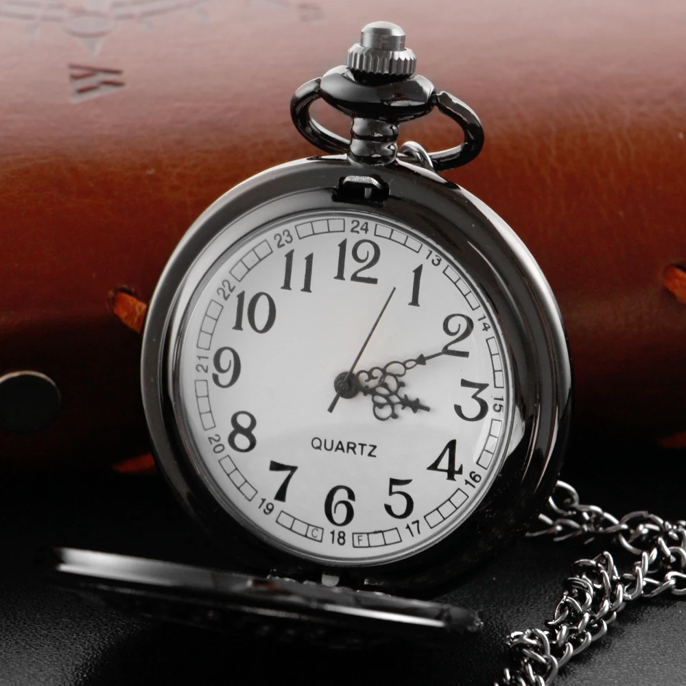 Reloj de bolsillo de cuarzo con colgante para hombre y mujer, rompecabezas misterioso, collar de moda Retro, el mejor regalo para estudiantes, 9/4/3