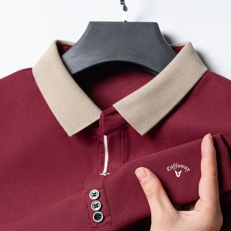 Polo décontracté respirant avec logo littérature pour hommes, chemise d'été, sports de plein air, affaires