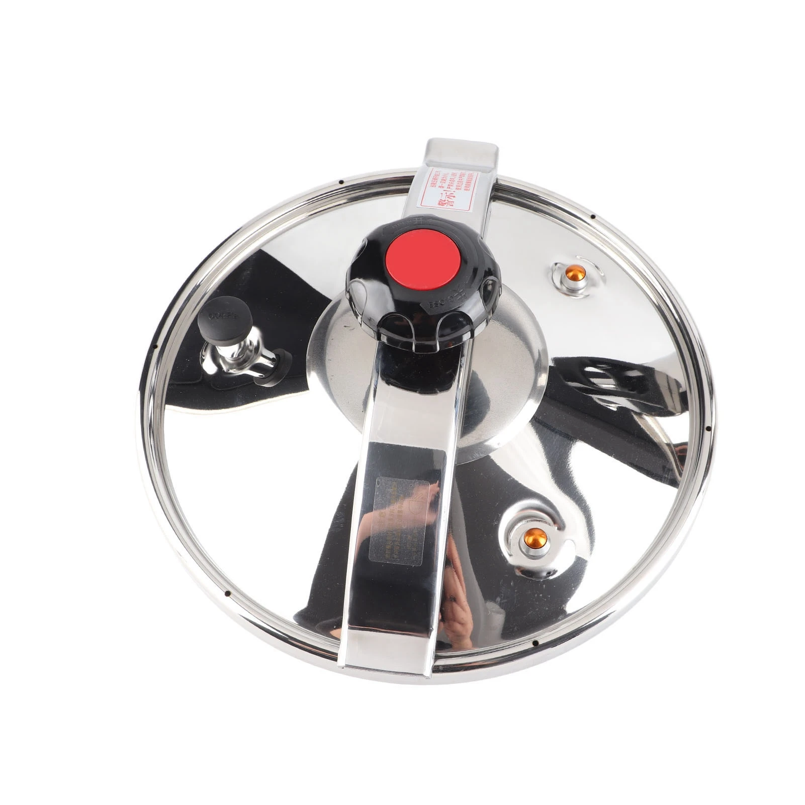 Household Pressure Cooker Canner Explosion Proof Double Bottom Pressure Cooker for Gas Stoves Induction Stoves Shiny Style