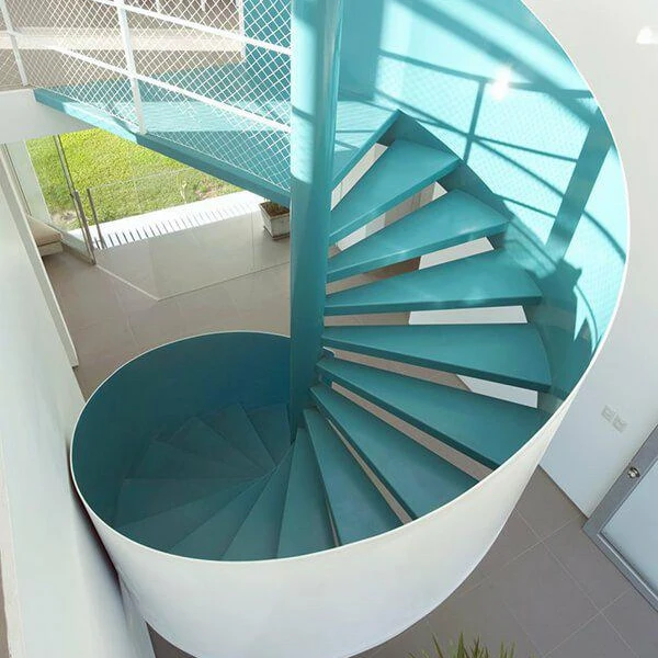 Customization Types of Steps in Staircase Stairway and Staircase Modern Round Curved Glass Staircase