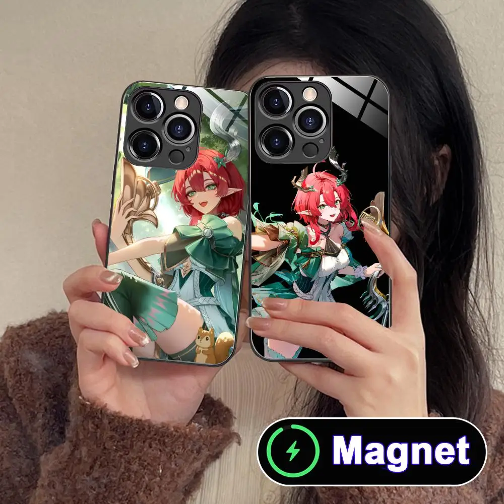 

Wuthering Waves Ciaccona Phone Case for iPhone 17 16 15 14 13 12 11 Air Pro Max Plus Mini Glass MagSafe Cover