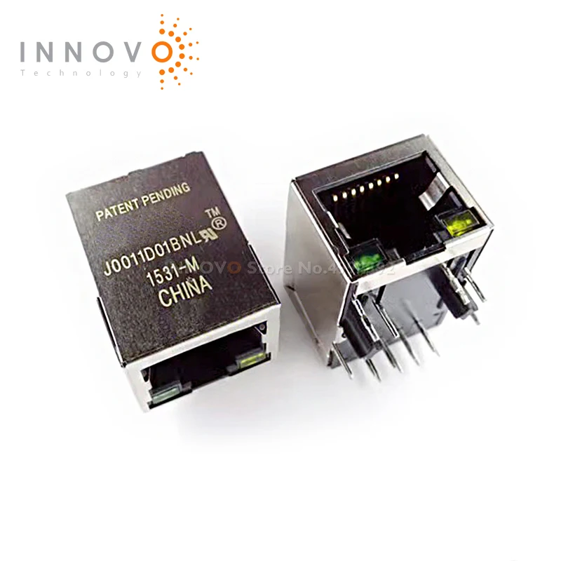 5pcs/lot HY951180A HY951180 J0011D01BNL J0011D01 DS1127-S80BP DS1127S80BP Ethernet connector (RJ45 RJ11) with LED New original