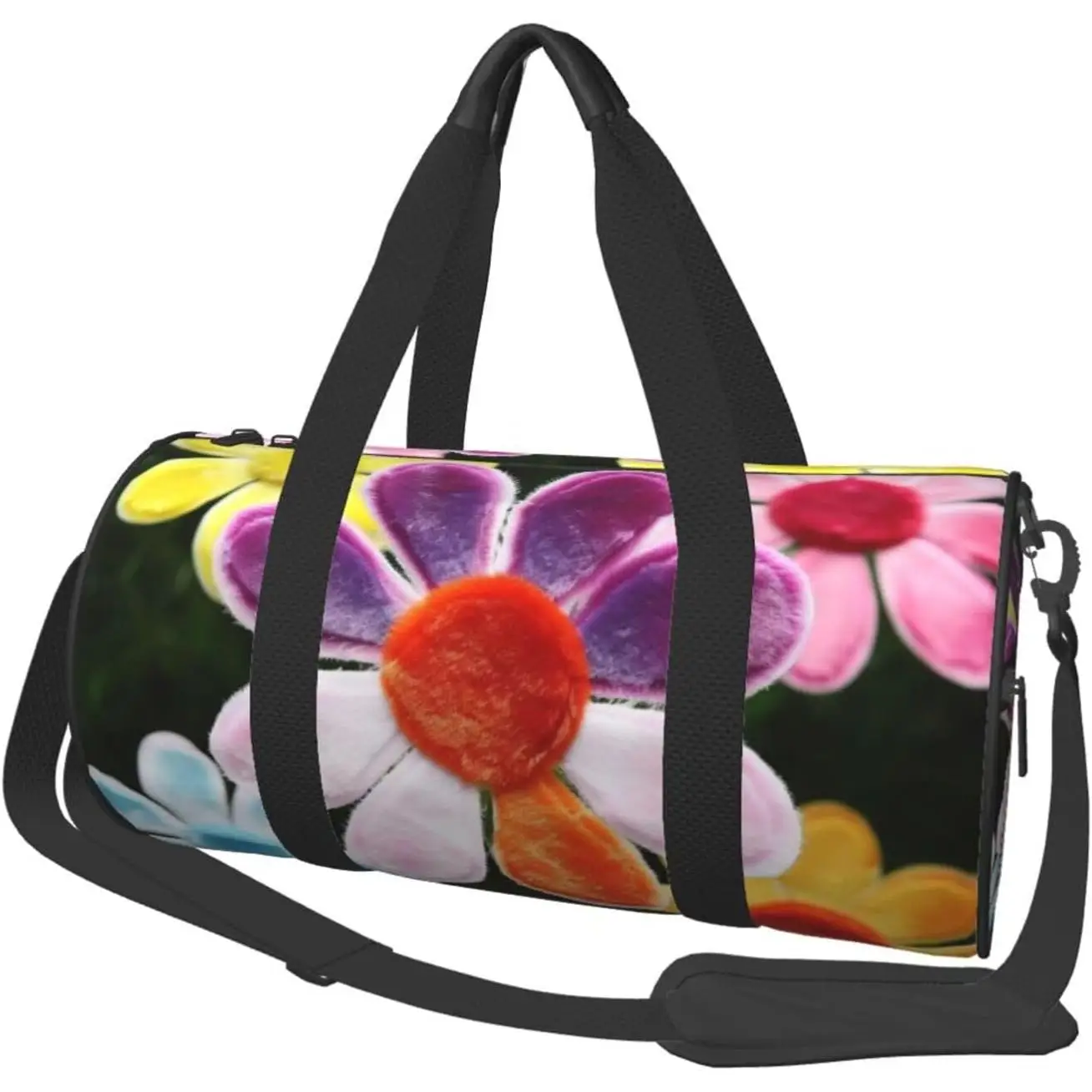 

Спортивная сумка с цветочным принтом, красочная дорожная сумка для мужчин и женщин, дорожные сумки с отделением для обуви, легкие сумки для ночевок
